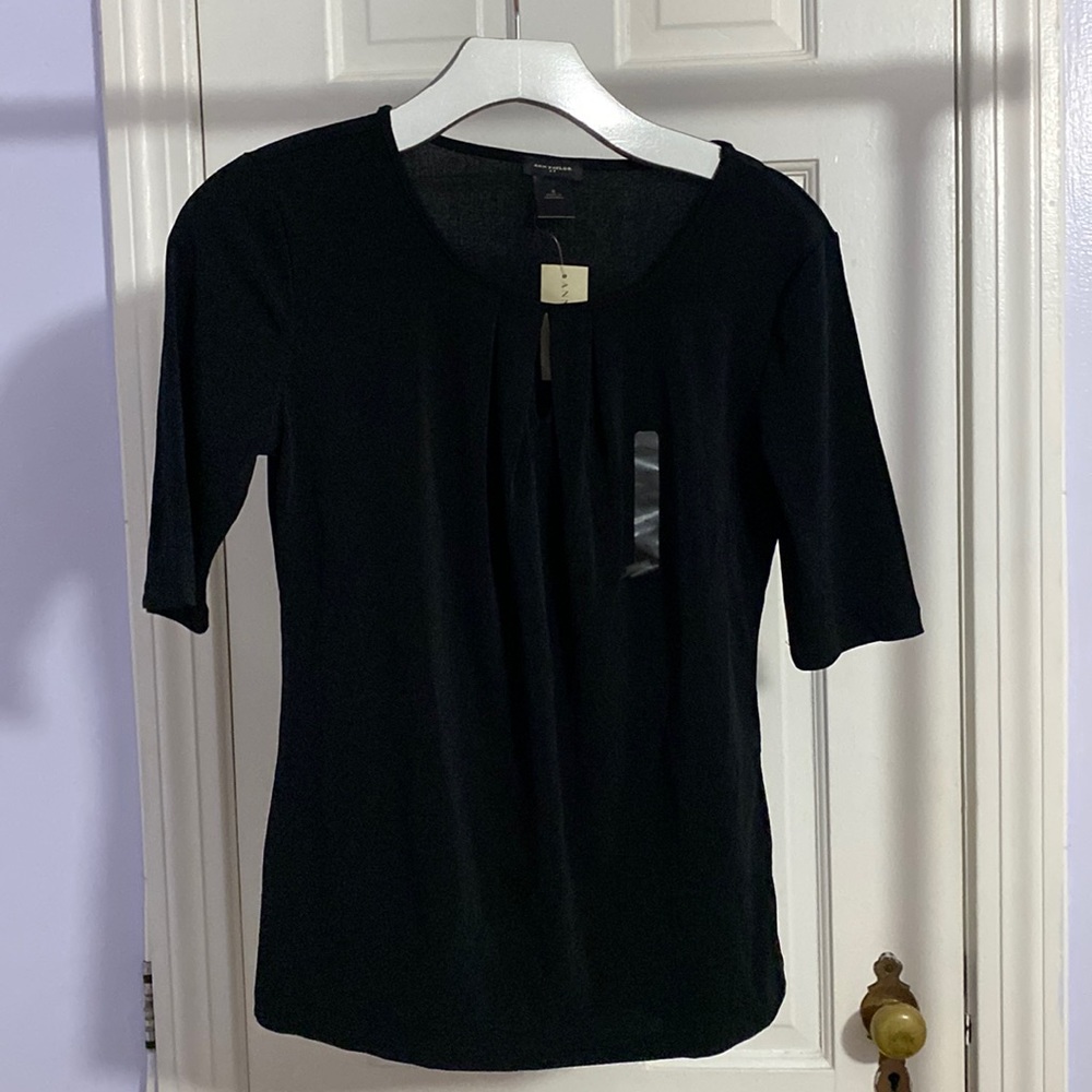 ANN TAYLOR BLACK BLOUSE